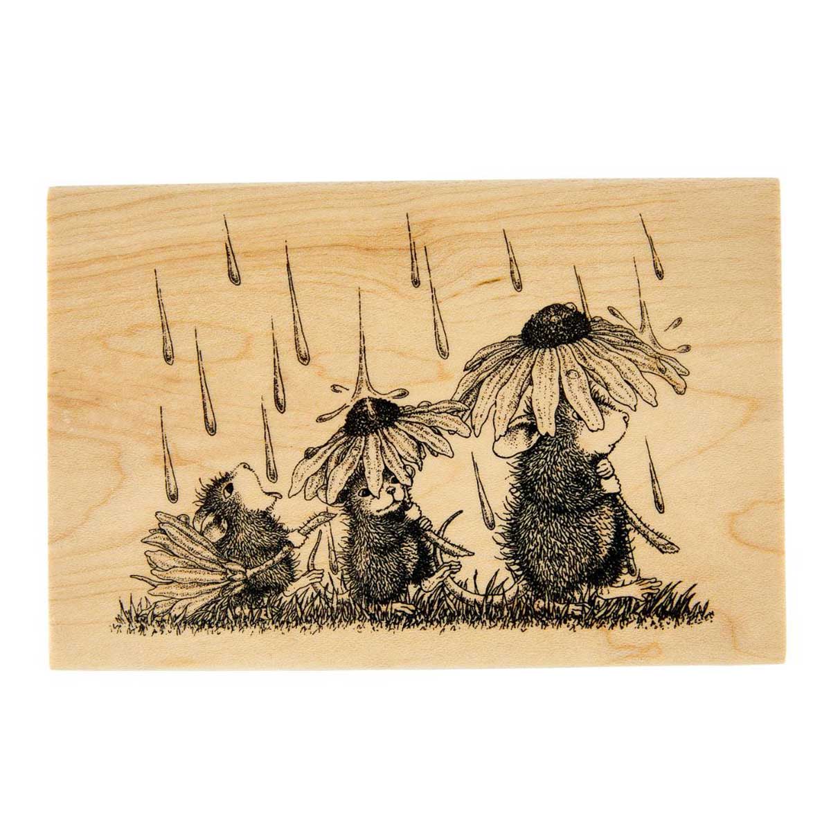 Spellbinders / House Mouse Wood Mounted Stamp - Spring Rain [HMW-003]