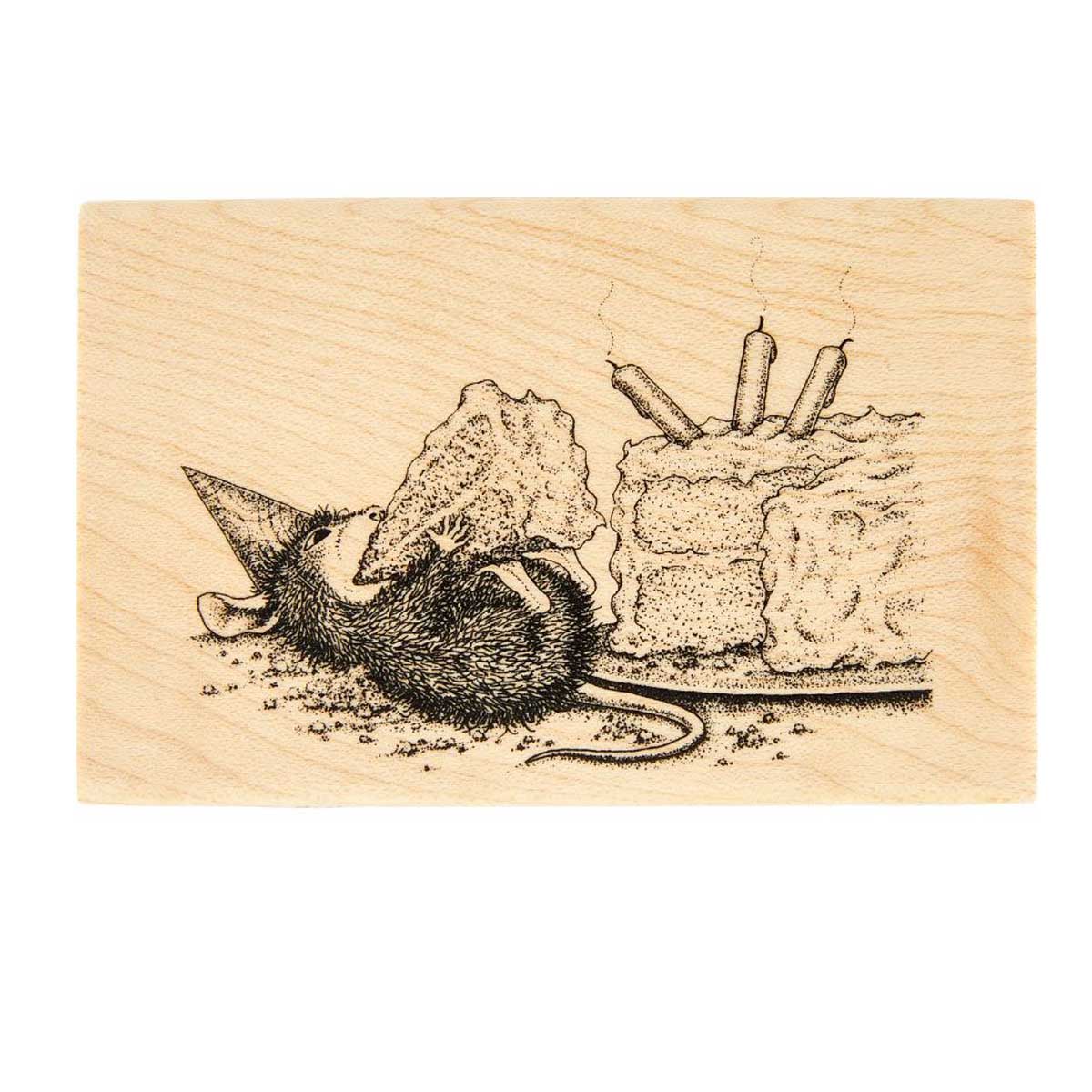 Spellbinders / House Mouse Wood Mounted Stamp - Sweet Birthday [HMW-014]