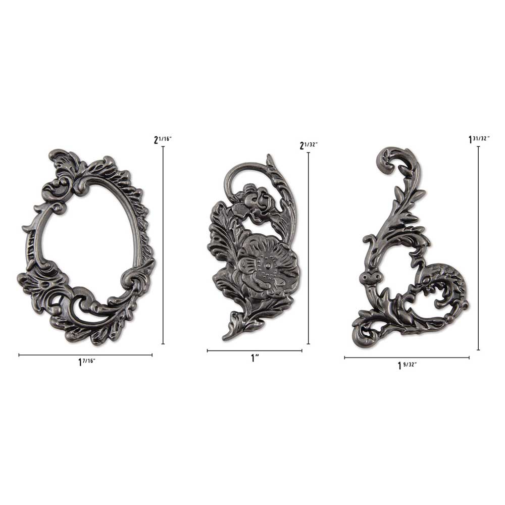 Spring 2023 Idea-ology by Tim Holtz - [TH94307] Adornments - Ornate - Image 2