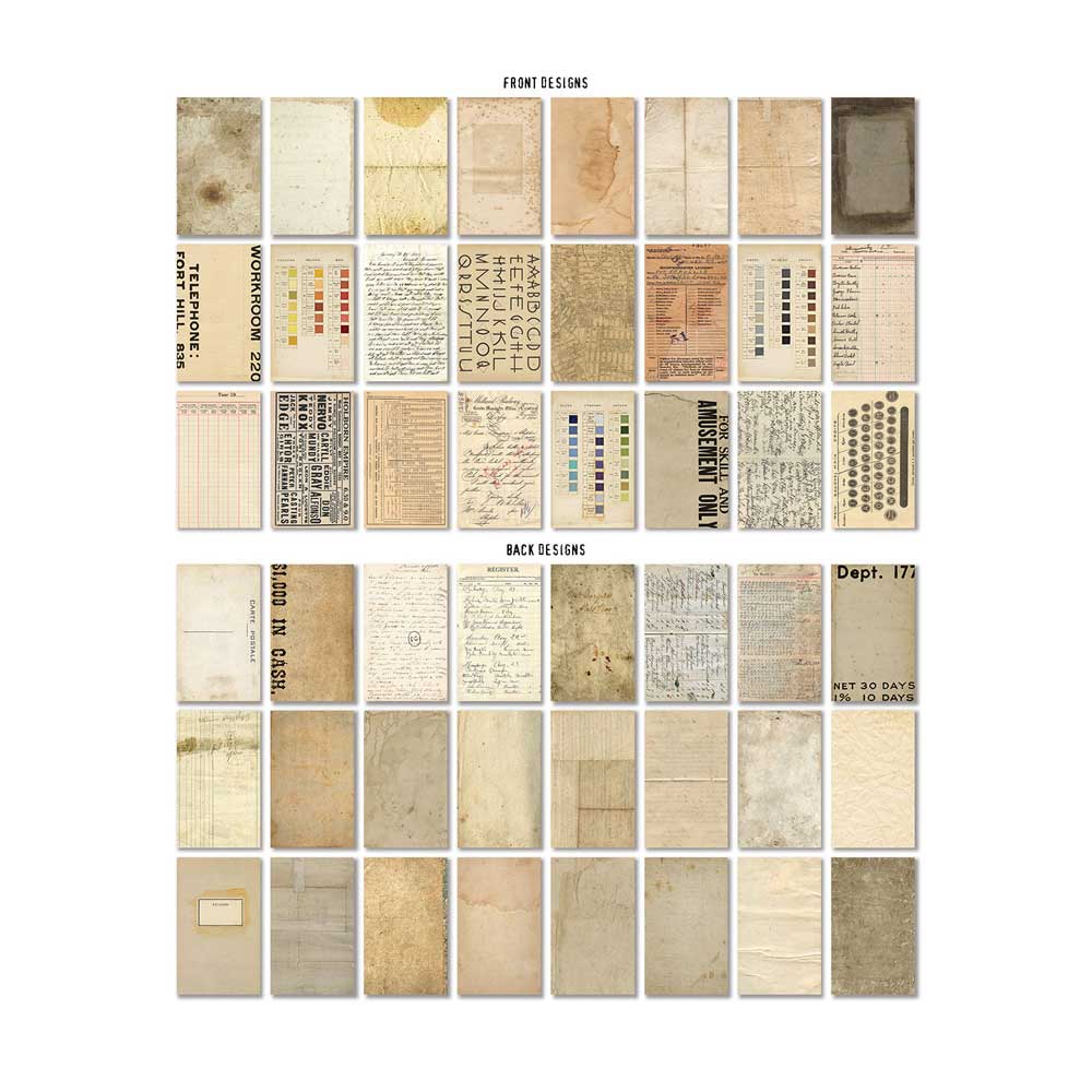 Spring 2023 Idea-ology by Tim Holtz - [TH94308] Backdrops Volume 4 - Image 3