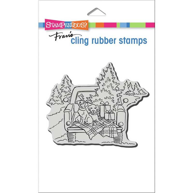 Stampendous Holiday Wheels Mini Cling Rubber Stamp CSM119 – Dandelion