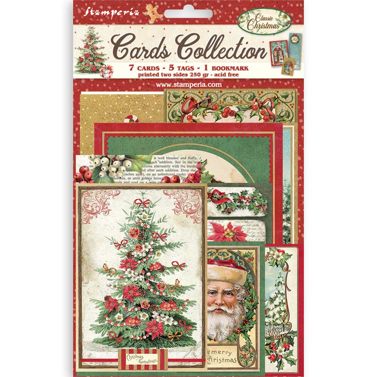 Stamperia 2026 Classic Christmas Collection - Cards Collection [SBCARD45]