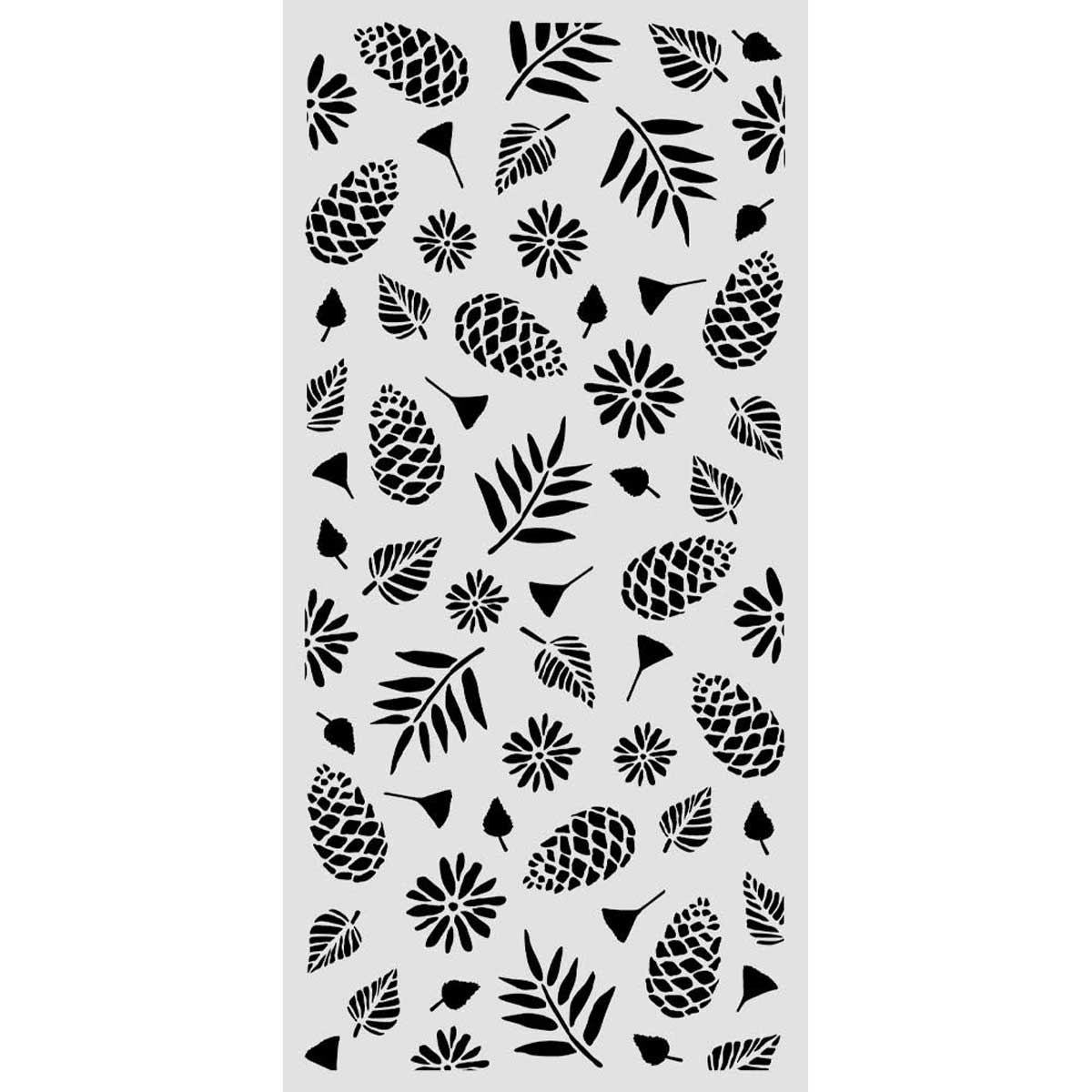 Stamperia 2026 Classic Christmas Collection - Media Stencil - Pinecones [KSTDL171] - Image 2