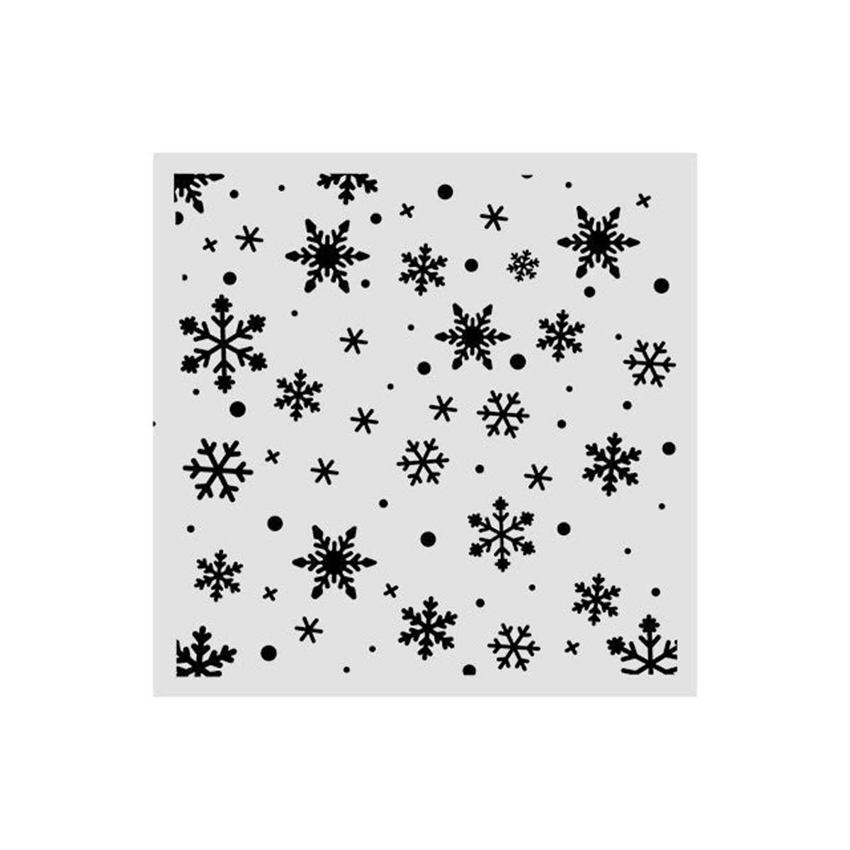 Stamperia 2026 Classic Christmas Collection - Media Stencil - Snowflakes [KSTDS73] - Image 2