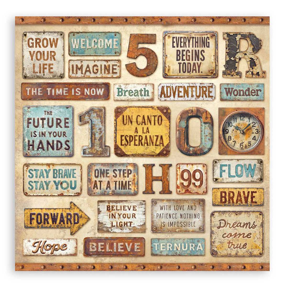 Stamperia A New Beginning Collection - 12" x 12" Maxi Paper Pad [SBBXLB35] - Image 2