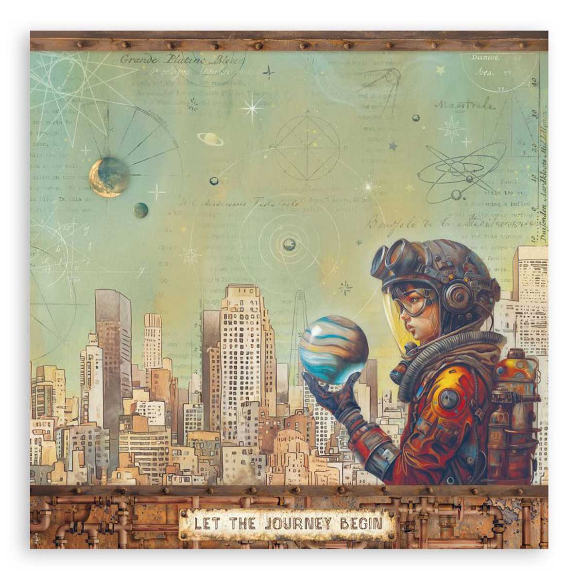 Stamperia A New Beginning Collection - 12" x 12" Maxi Paper Pad [SBBXLB35] - Image 13