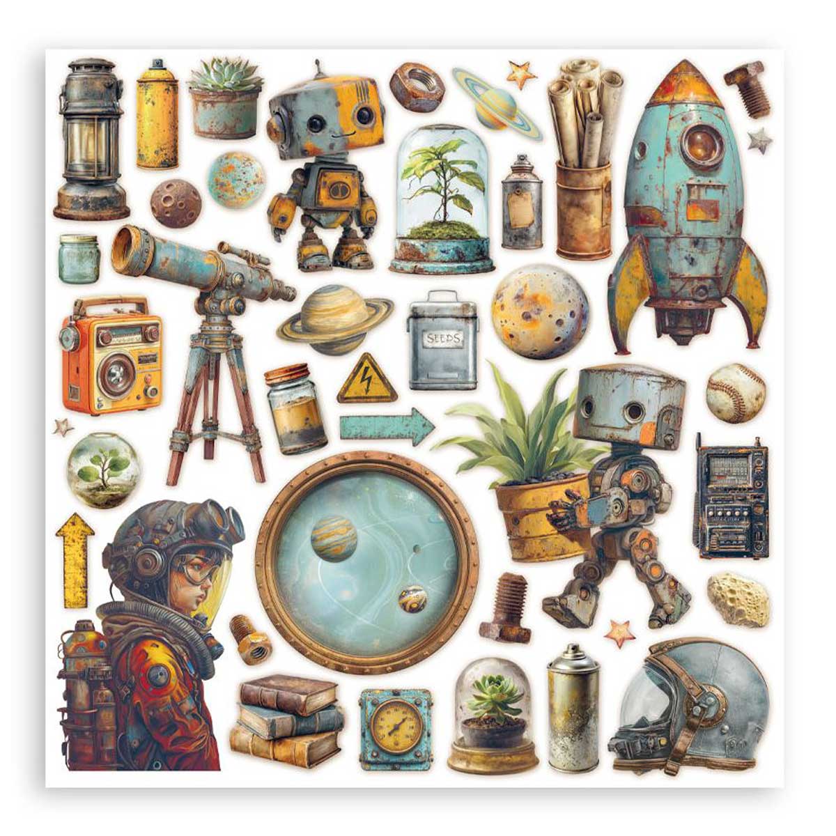 Stamperia A New Beginning Collection - 12" x 12" Maxi Paper Pad [SBBXLB35] - Image 16