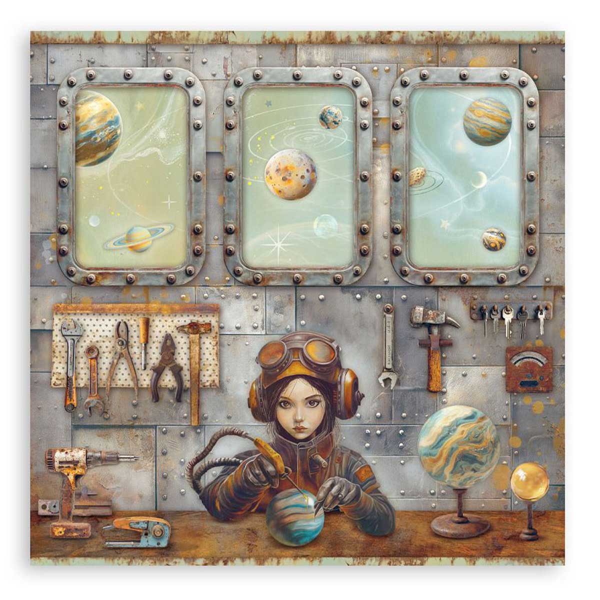 Stamperia A New Beginning Collection - 12" x 12" Maxi Paper Pad [SBBXLB35] - Image 18