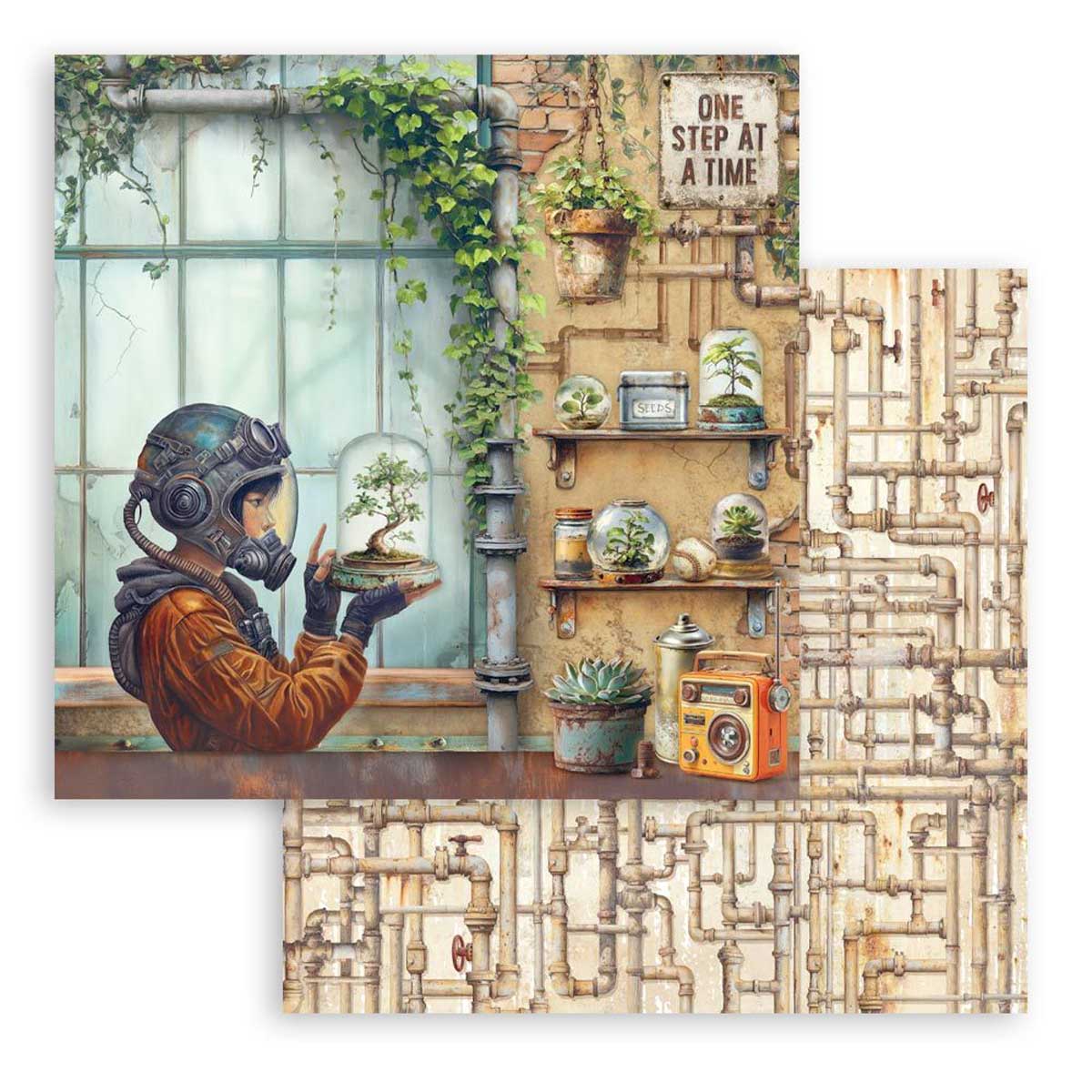 Stamperia A New Beginning Collection - 12" x 12" Paper Pad [SBBL184] - Image 8