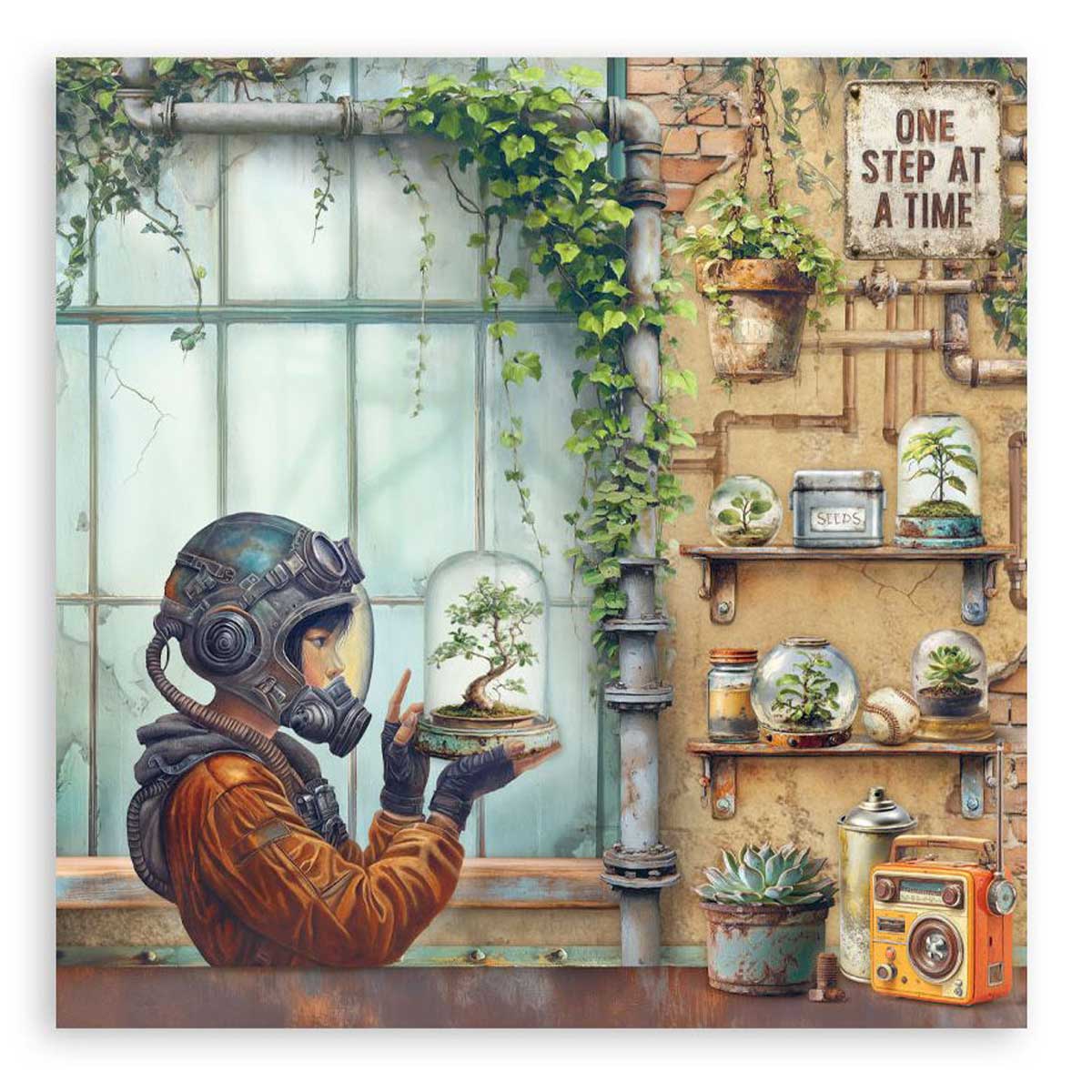 Stamperia A New Beginning Collection - 8" x 8" Maxi Paper Pad [SBBSXB23] - Image 20