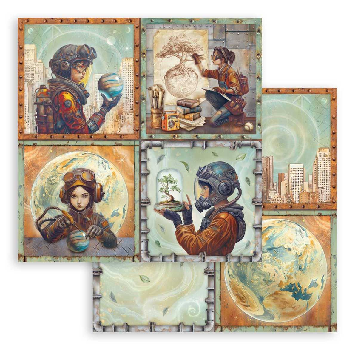 Stamperia A New Beginning Collection - 8" x 8" Paper Pad [SBBS140] - Image 13
