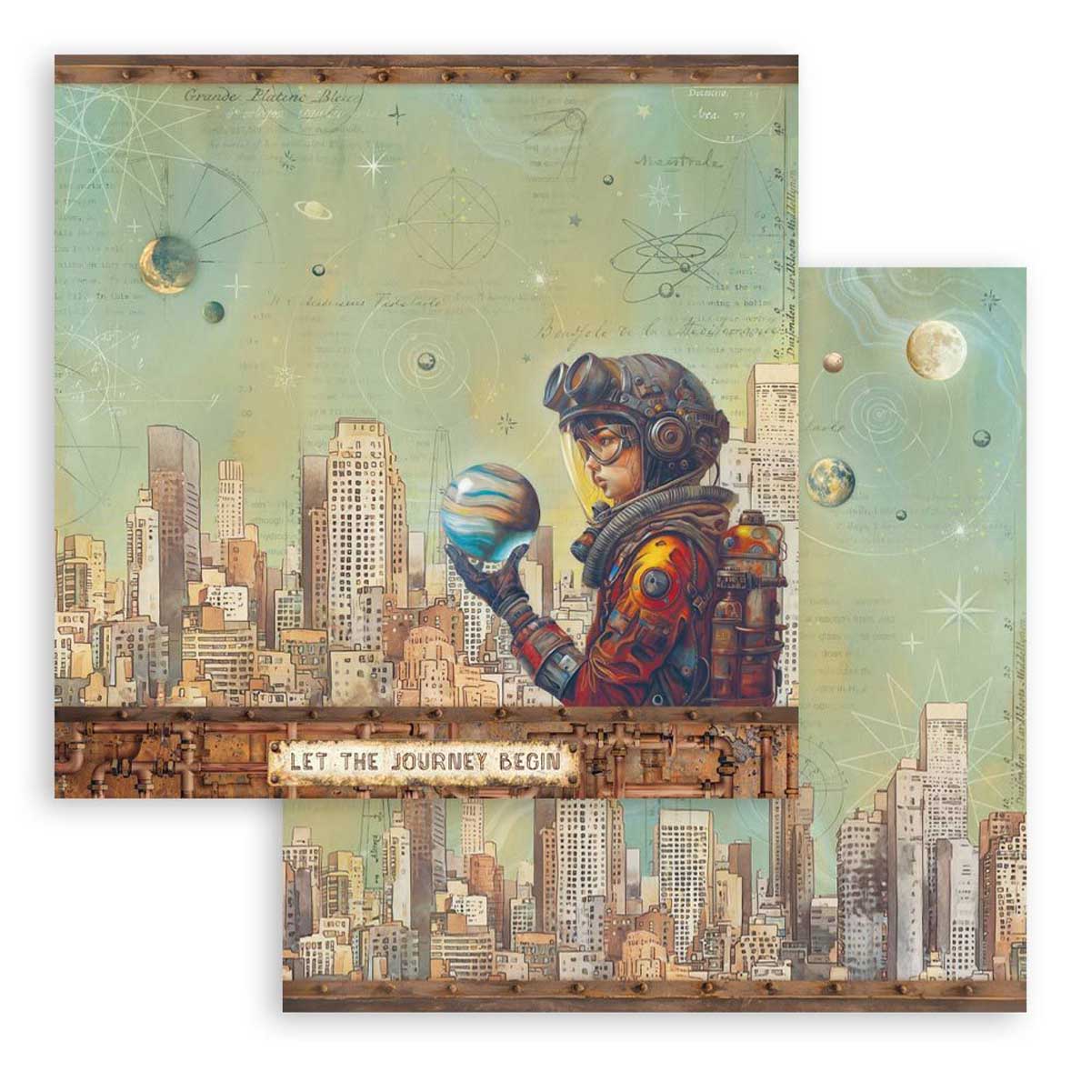 Stamperia A New Beginning Collection - 8" x 8" Paper Pad [SBBS140] - Image 6