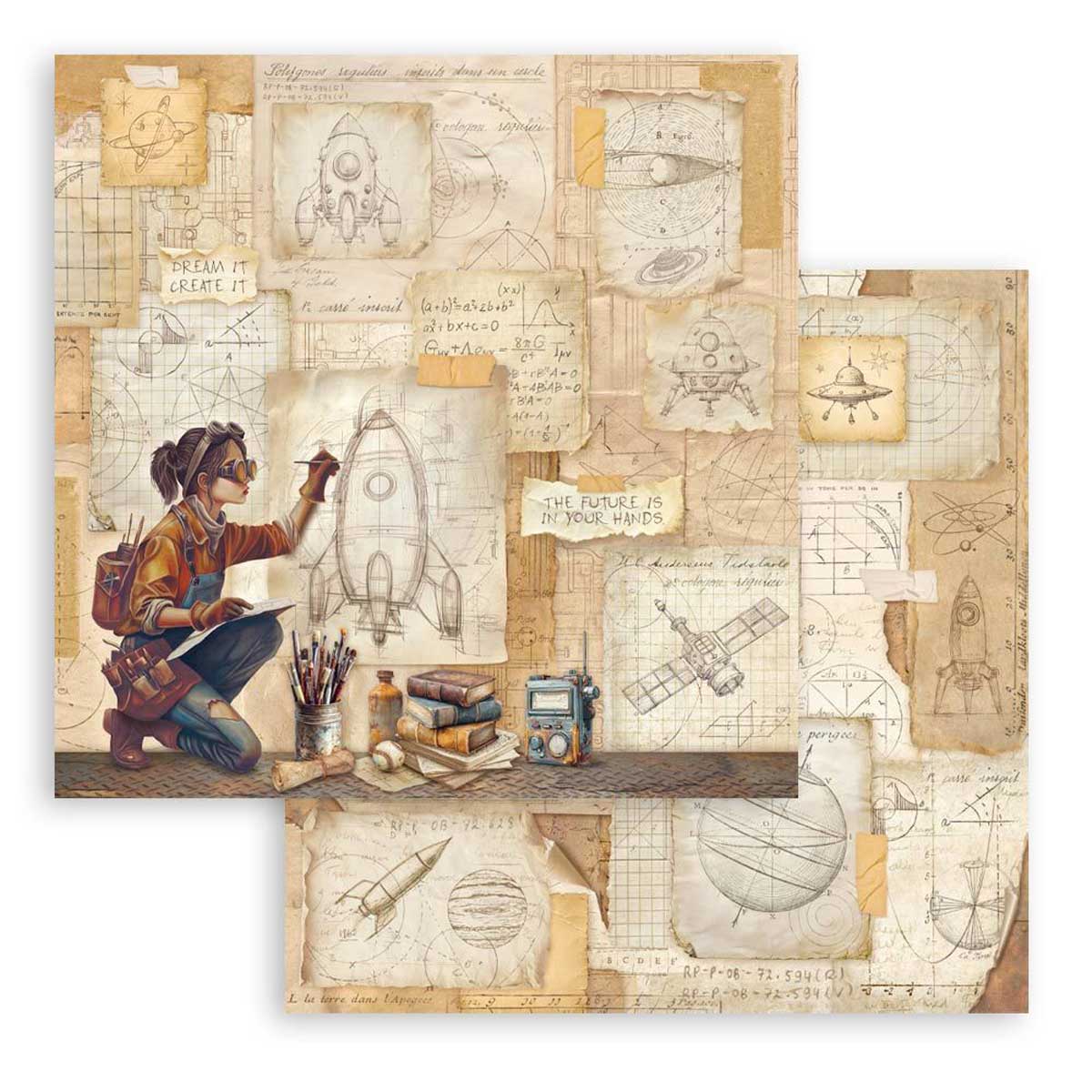 Stamperia A New Beginning Collection - 8" x 8" Paper Pad [SBBS140] - Image 9