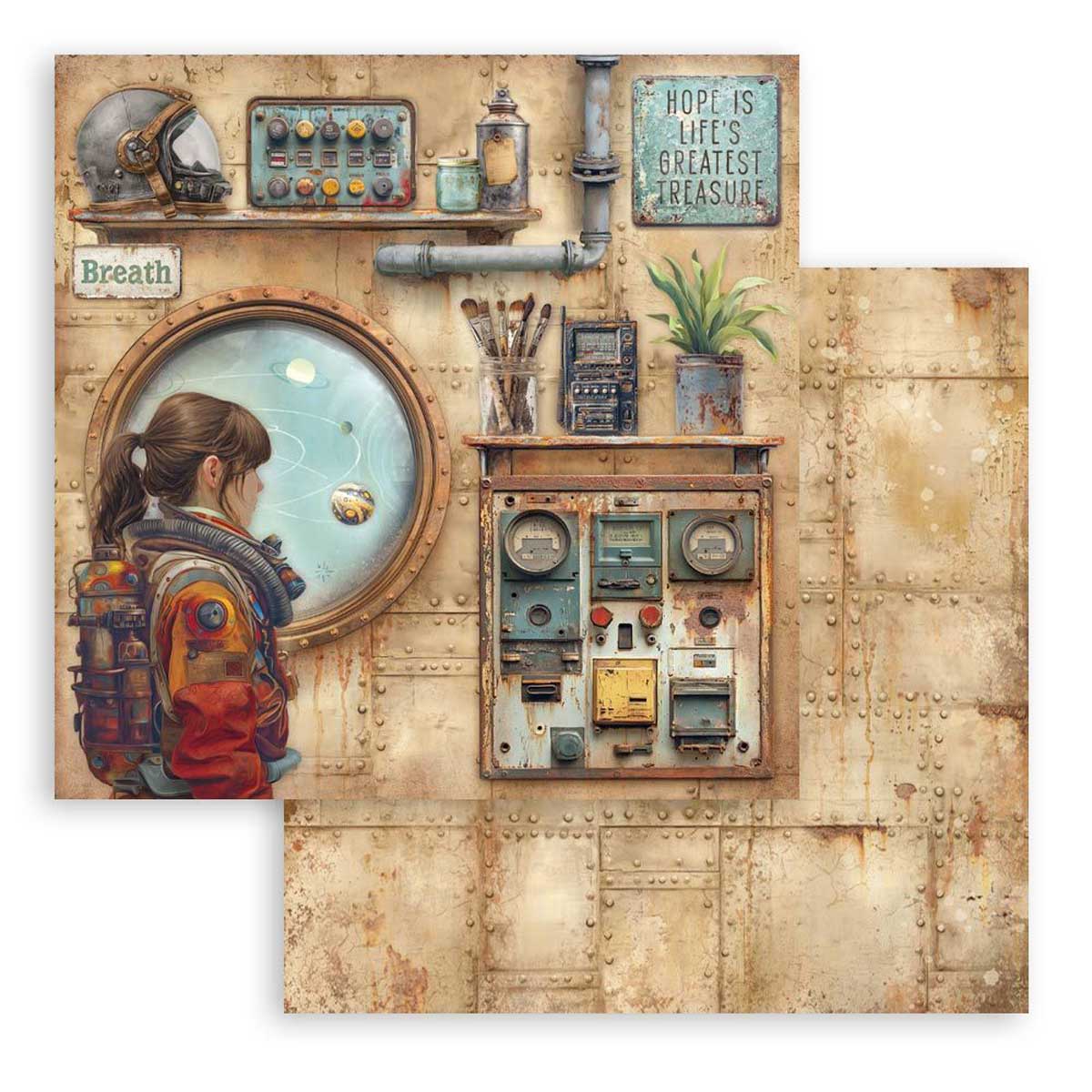 Stamperia A New Beginning Collection - 8" x 8" Paper Pad [SBBS140] - Image 10