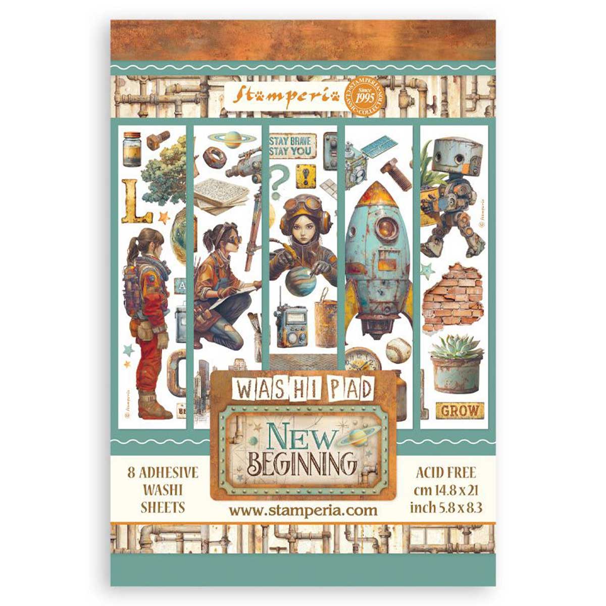 Stamperia A New Beginning Collection - A5 Washi Pad [SBW31]