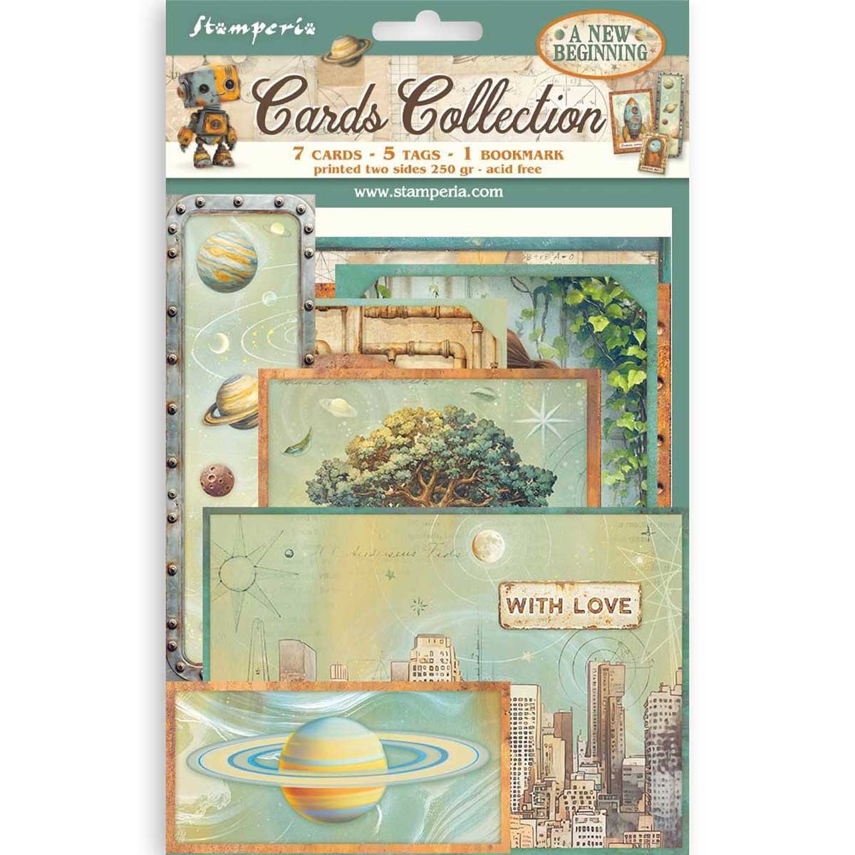 Stamperia A New Beginning Collection - Cards Collection [SBCARD40]