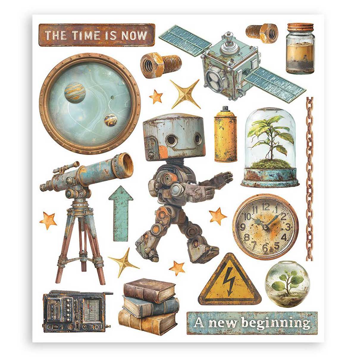 Stamperia A New Beginning Collection - Rub On Selection [DFLRBXG03] - Image 2