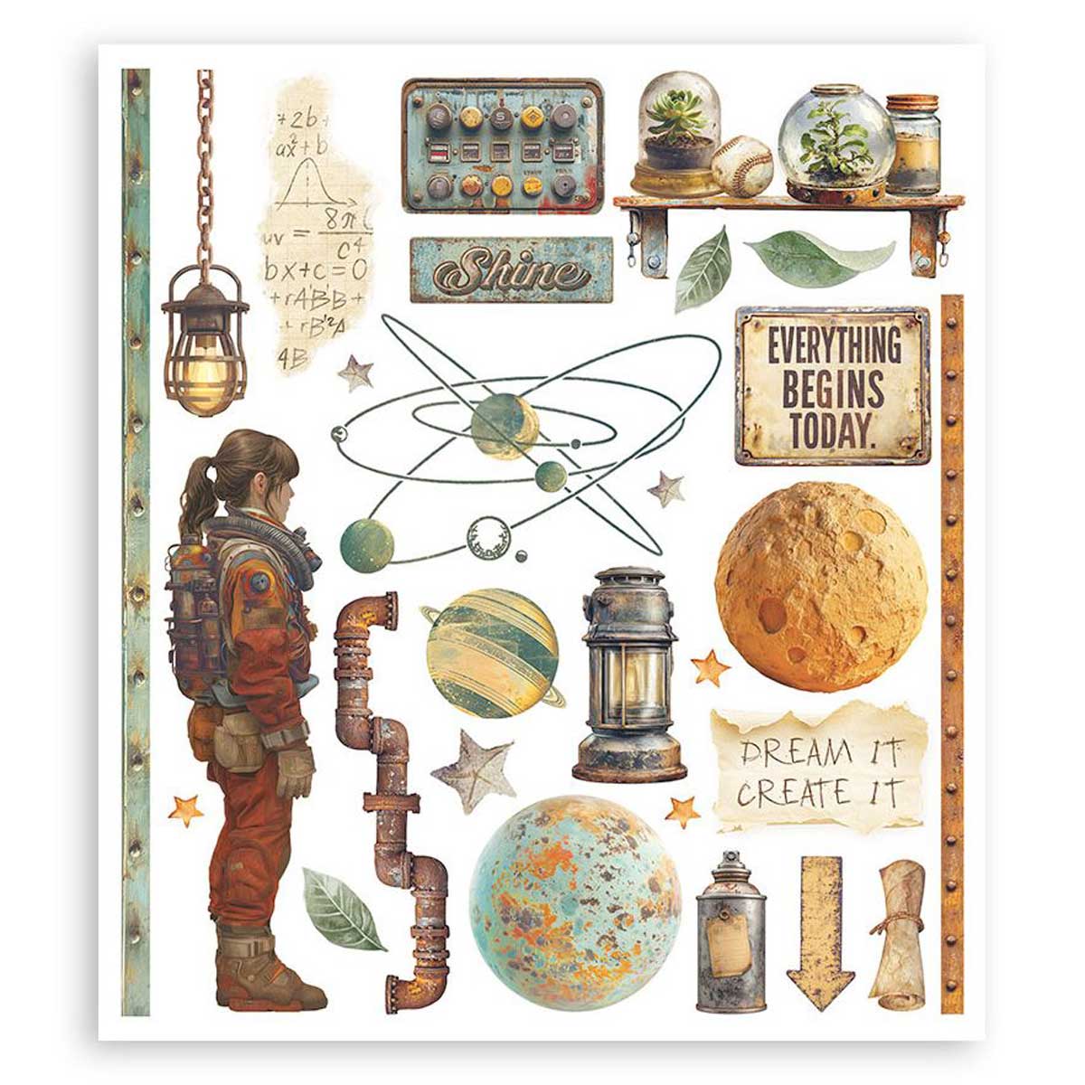 Stamperia A New Beginning Collection - Rub On Selection [DFLRBXG03] - Image 7