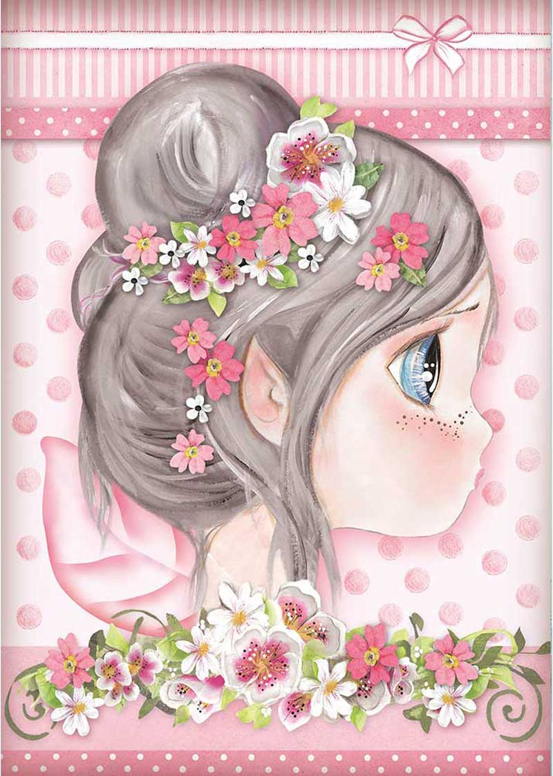 KFT RICE PAPER PACK A4 FLWR 4U PK Flowers for You Pink STAMPERIA INTERNATIONAL us:one size