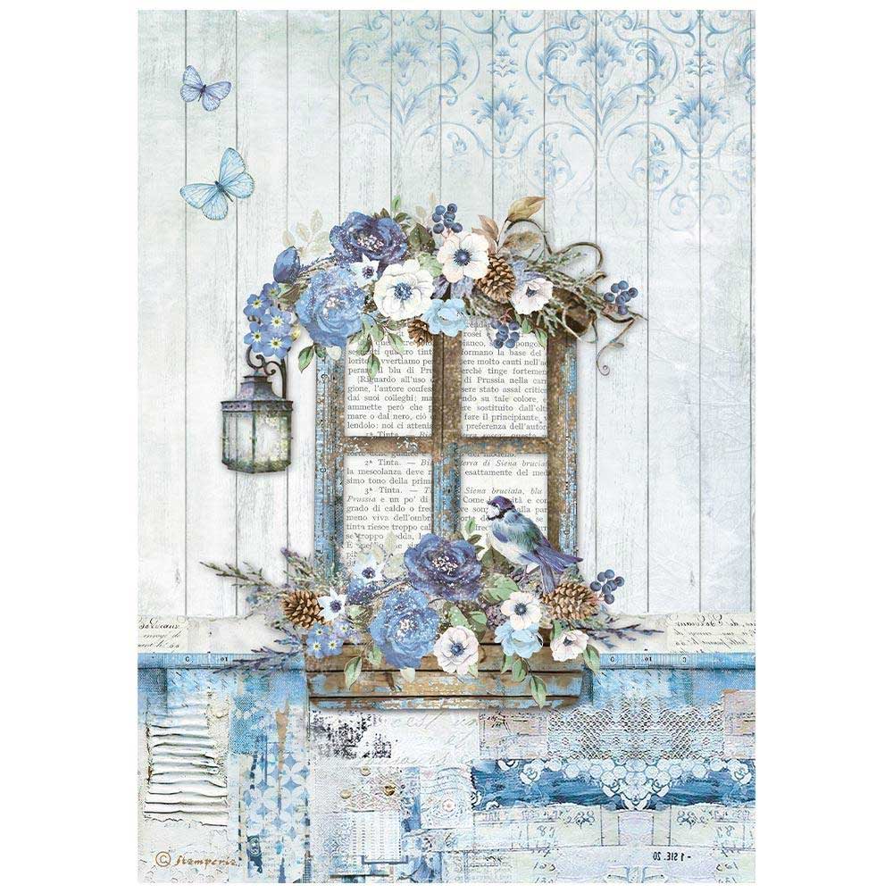 Stamperia Blue Land Collection - 8 x 8 Paper Pad [SBBS84]