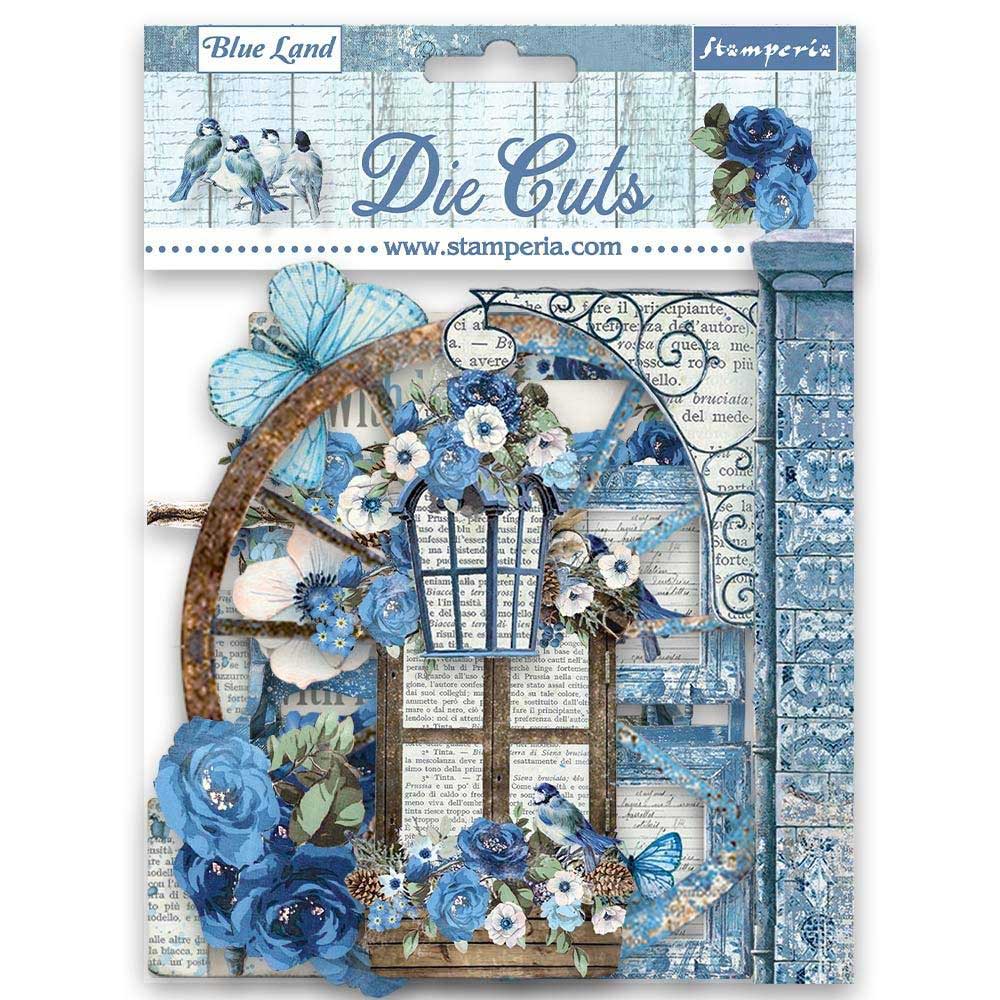 Stamperia Blue Land Collection - 8 x 8 Paper Pad [SBBS84]