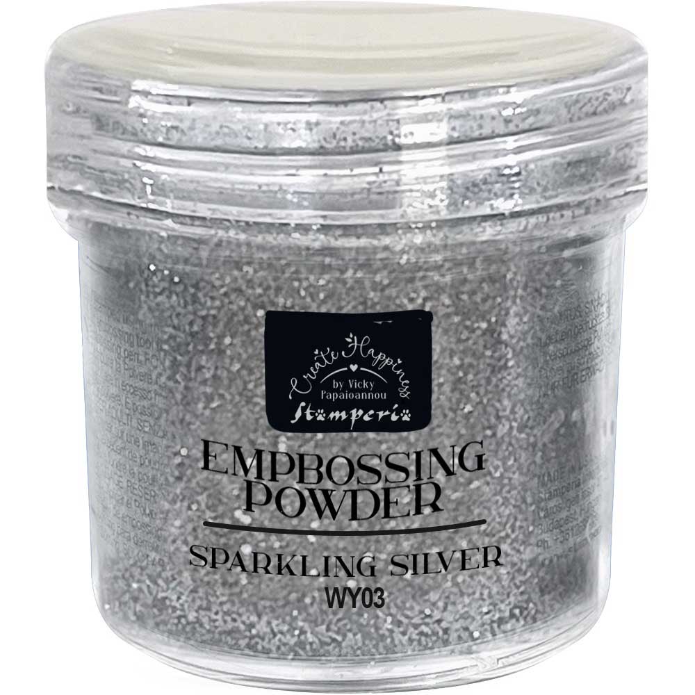 Stamperia Create Happiness Christmas Collection Embossing Powder - Sparkling Silver [WY03]