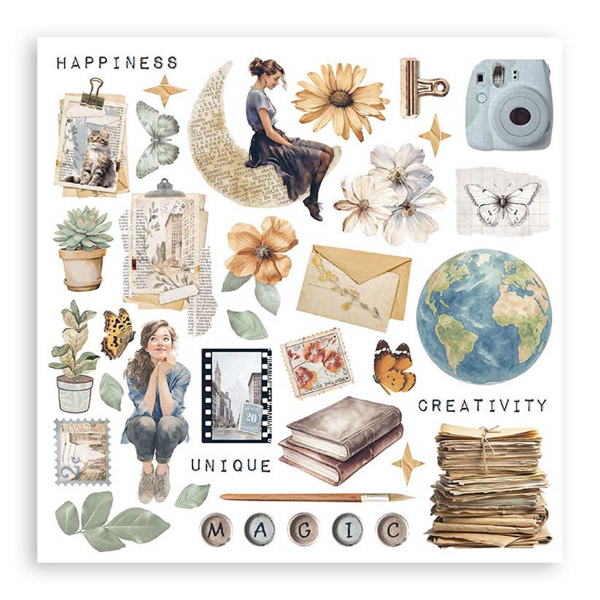 Stamperia Create Happiness Secret Diary Collection - Rub On Kit [DFLRBX09] - Image 2