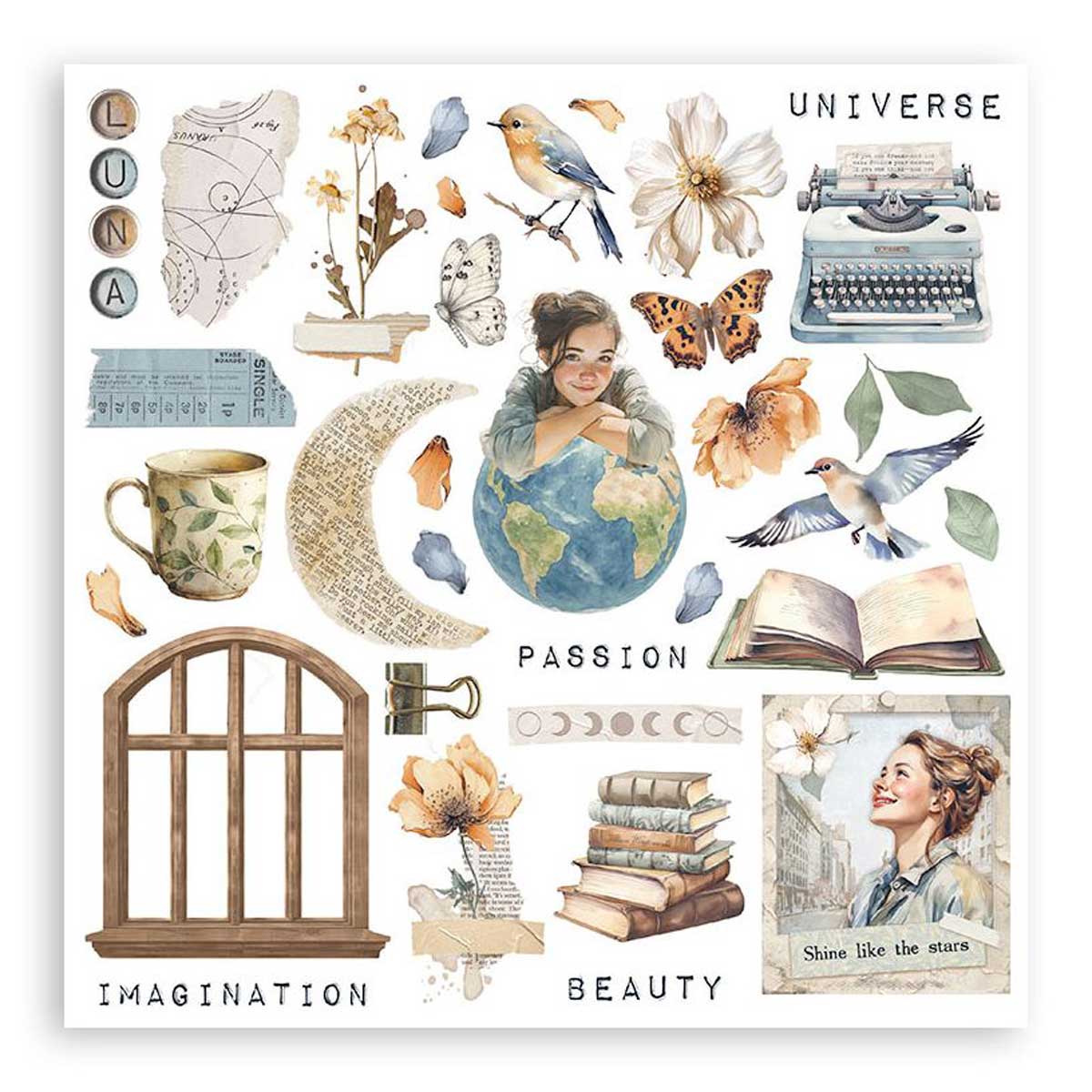 Stamperia Create Happiness Secret Diary Collection - Rub On Kit [DFLRBX09] - Image 3
