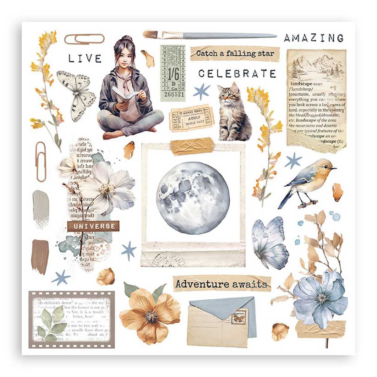 Stamperia Create Happiness Secret Diary Collection - Rub On Kit [DFLRBX09] - Image 4
