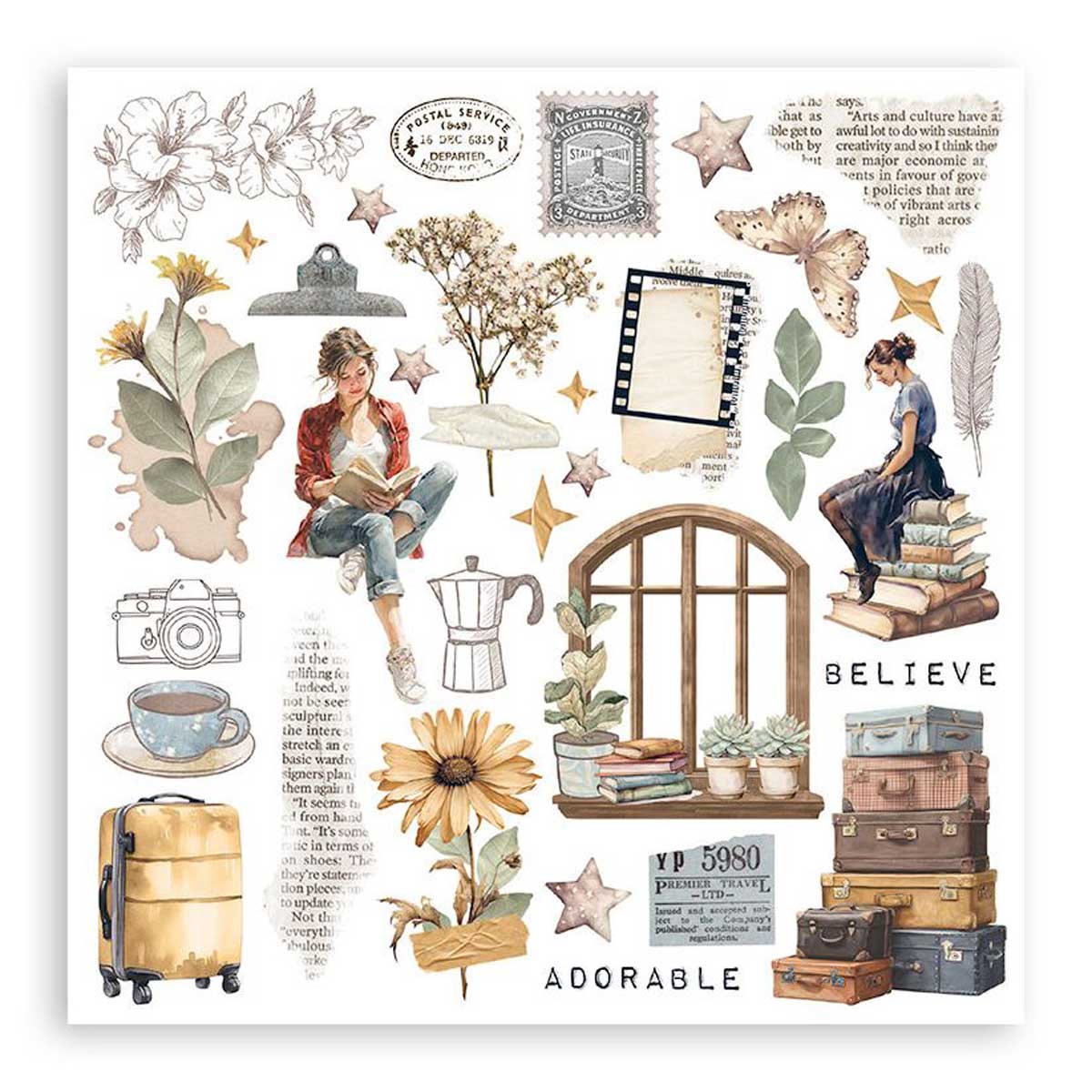 Stamperia Create Happiness Secret Diary Collection - Rub On Kit [DFLRBX09] - Image 5