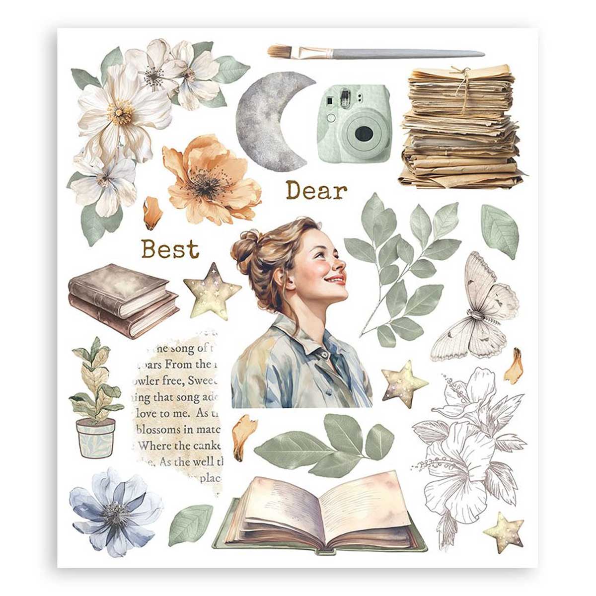 Stamperia Create Happiness Secret Diary Collection - Rub On Selection [DFLRBXG02] - Image 2