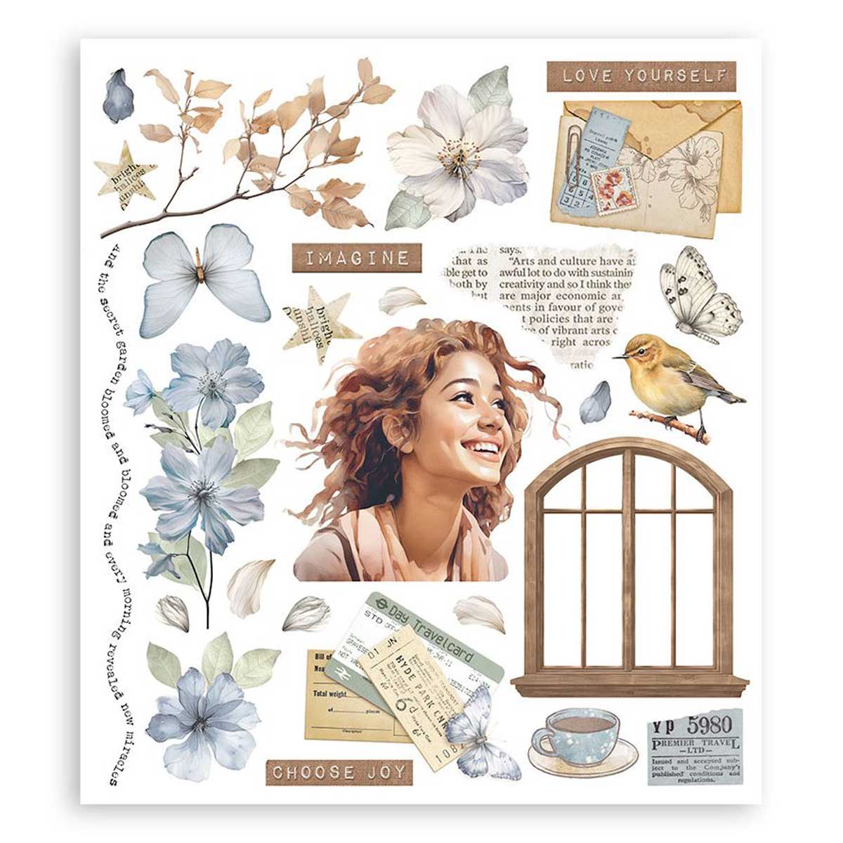 Stamperia Create Happiness Secret Diary Collection - Rub On Selection [DFLRBXG02] - Image 3