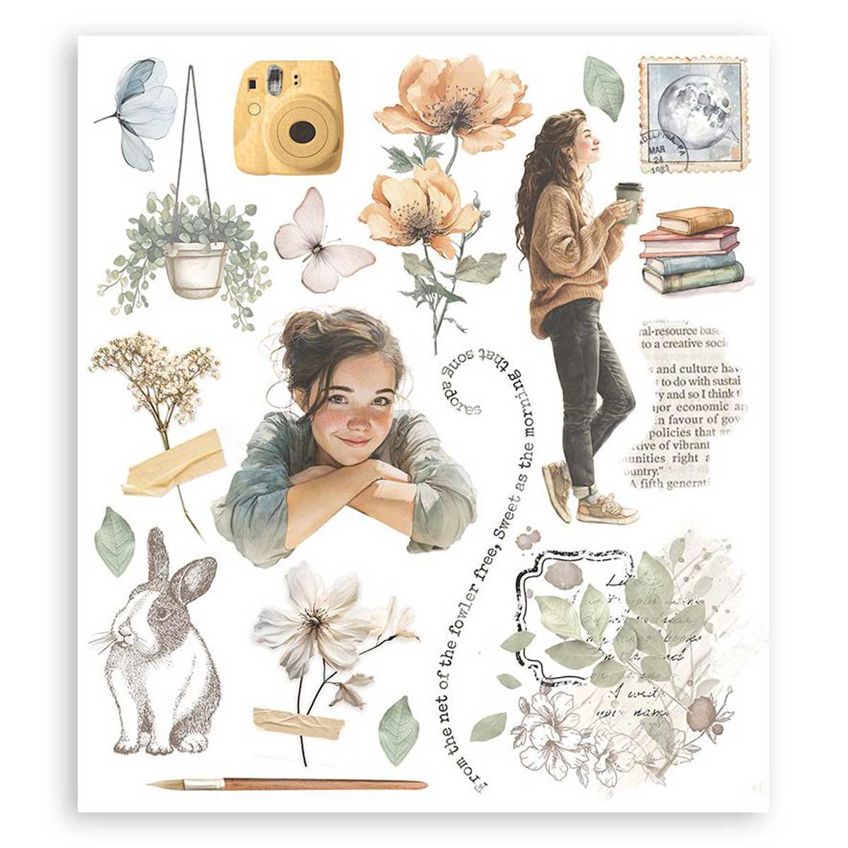 Stamperia Create Happiness Secret Diary Collection - Rub On Selection [DFLRBXG02] - Image 7