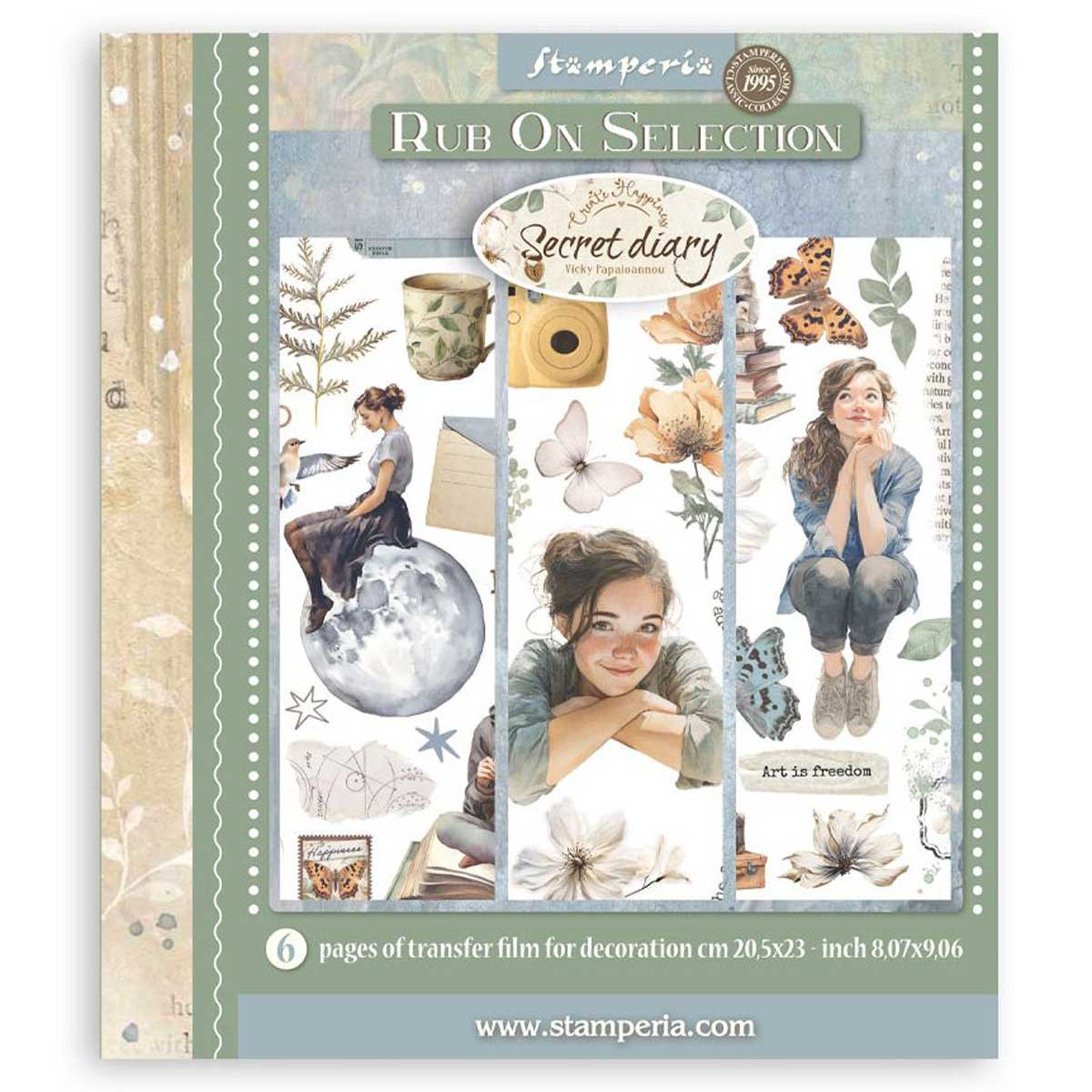 Stamperia Create Happiness Secret Diary Collection - Rub On Selection [DFLRBXG02]