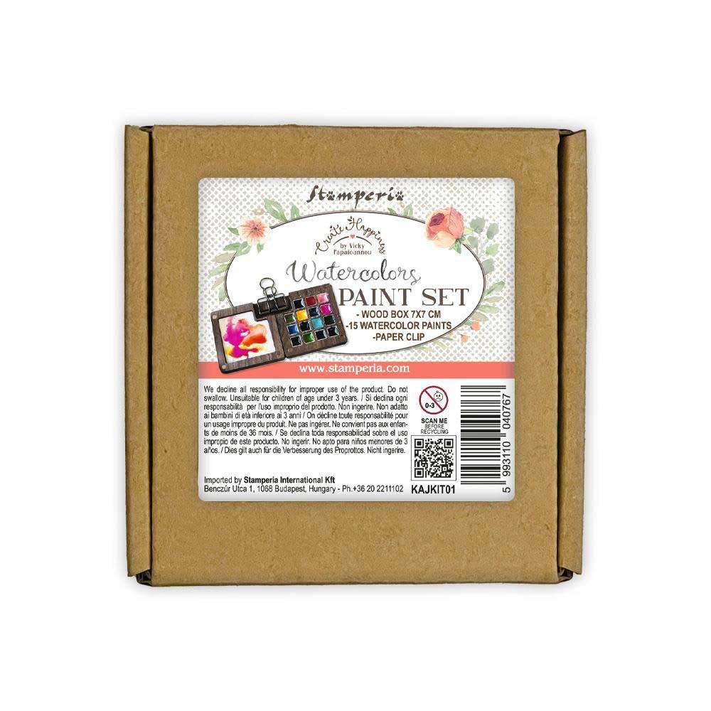 Stamperia Create Happiness Watercolor Paint Set [KAJKIT01] - Image 4