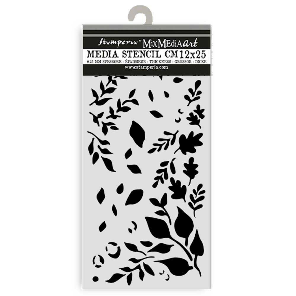 Stamperia Dewdrops Collection - Media Stencil - Big Leaves [KSTDL108]