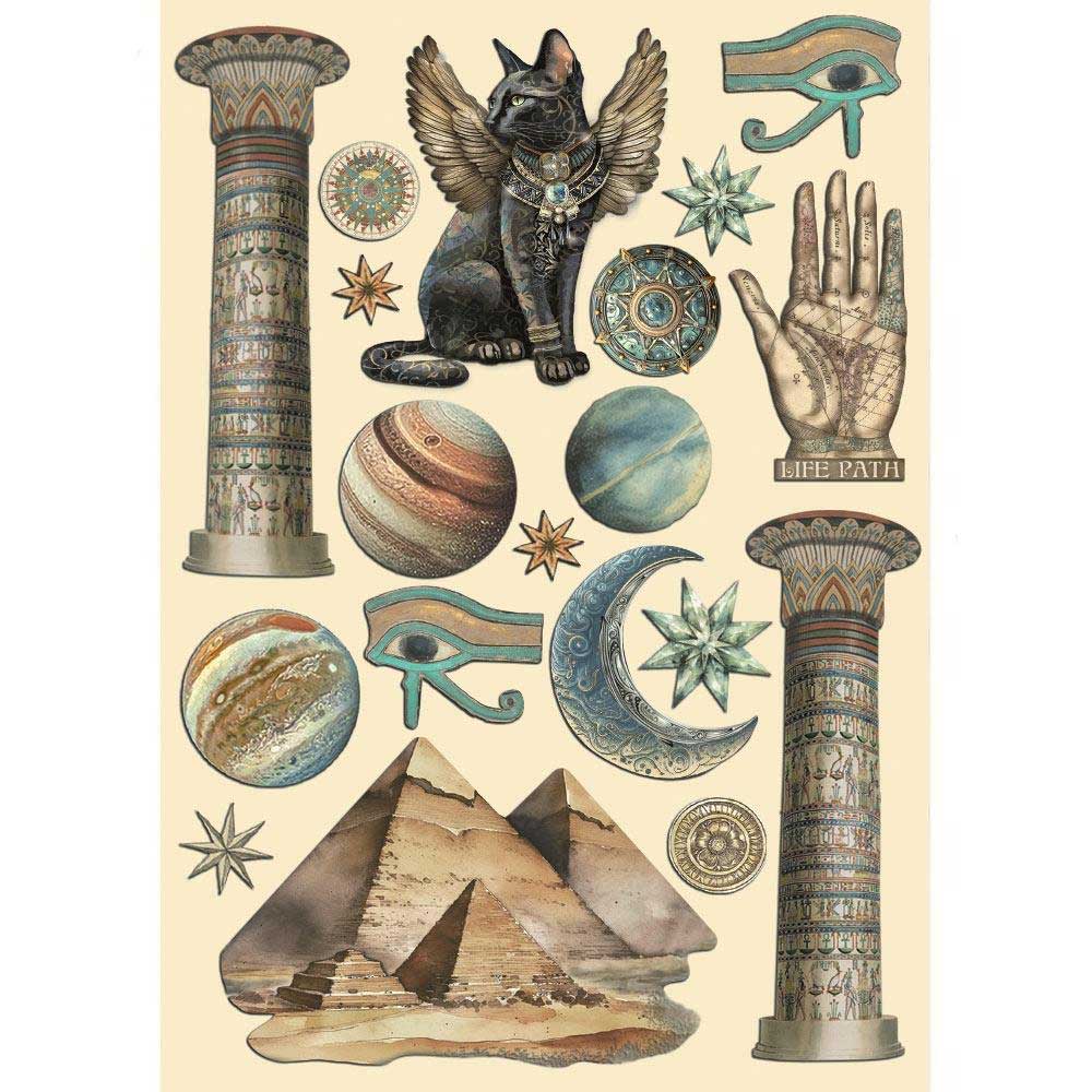 Stamperia Fortune Collection - Colored Wooden Shapes [KLSP-160] - Image 2