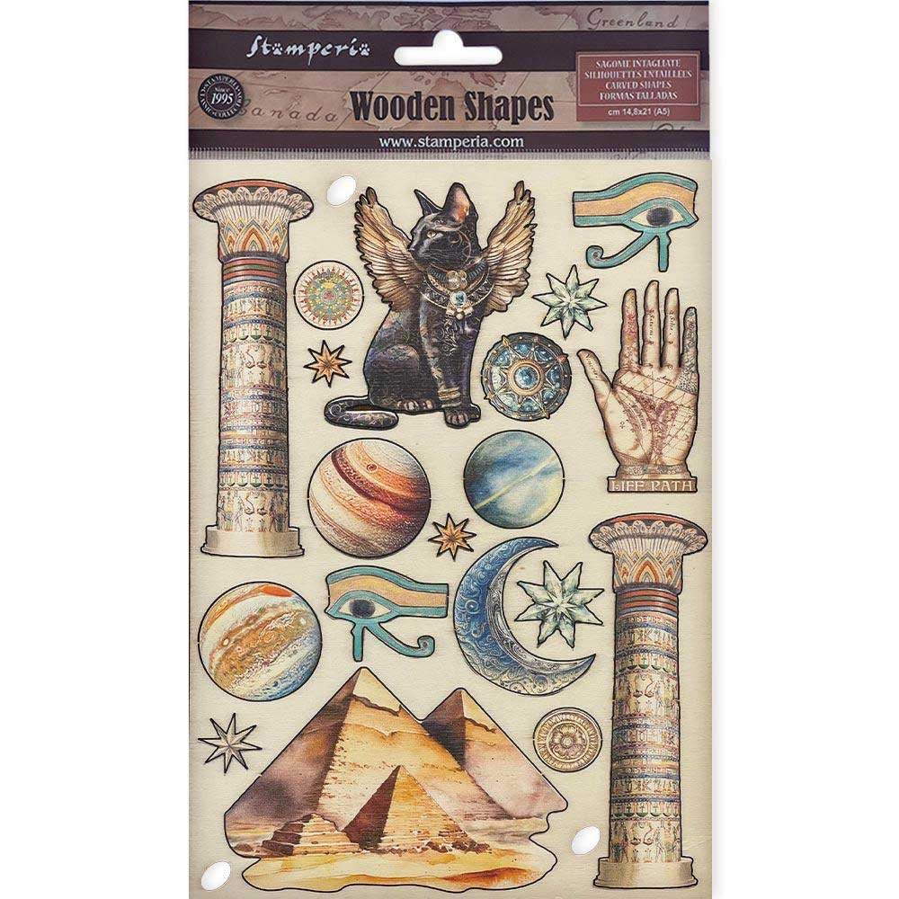 Stamperia Fortune Collection - Colored Wooden Shapes [KLSP-160]