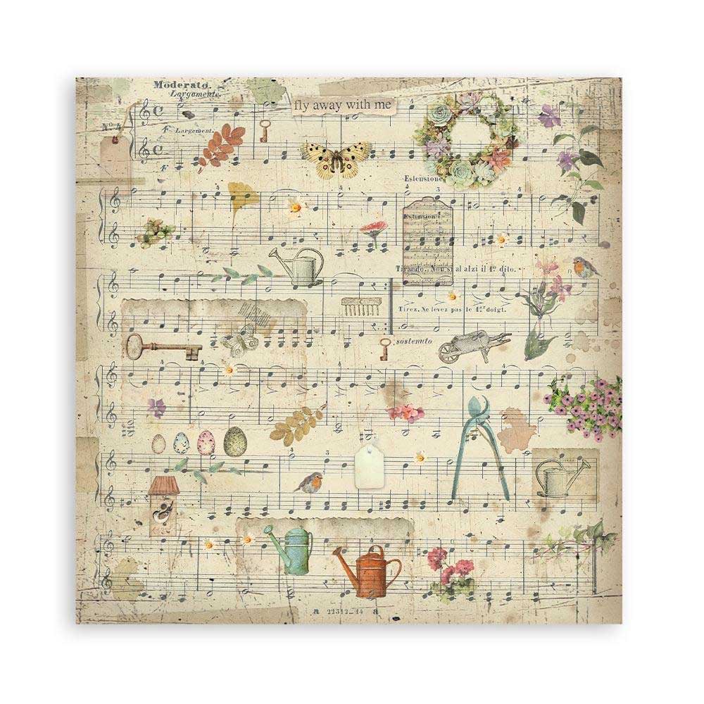 Stamperia Garden Collection - Fabric [SBPLT27] - Image 3