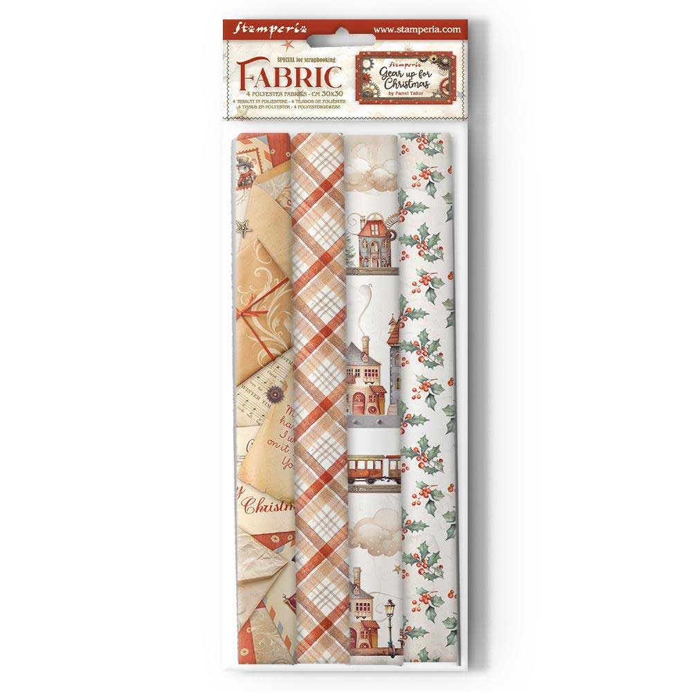 Stamperia Gear Up For Christmas Collection - Fabric [SBPLT32]
