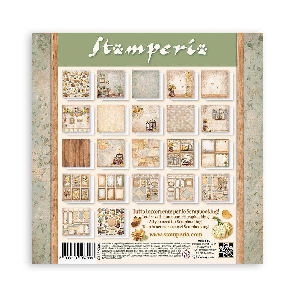 Stamperia Golden Harmony Collection - 8" x 8" Maxi Paper Pad [SBBSXB05] - Image 2