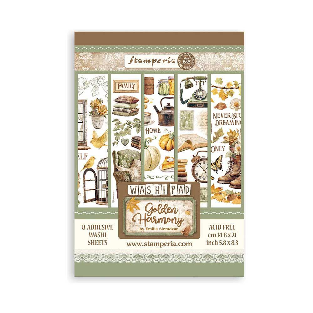 Stamperia Golden Harmony Collection - A5 Washi Pad [SBW11]