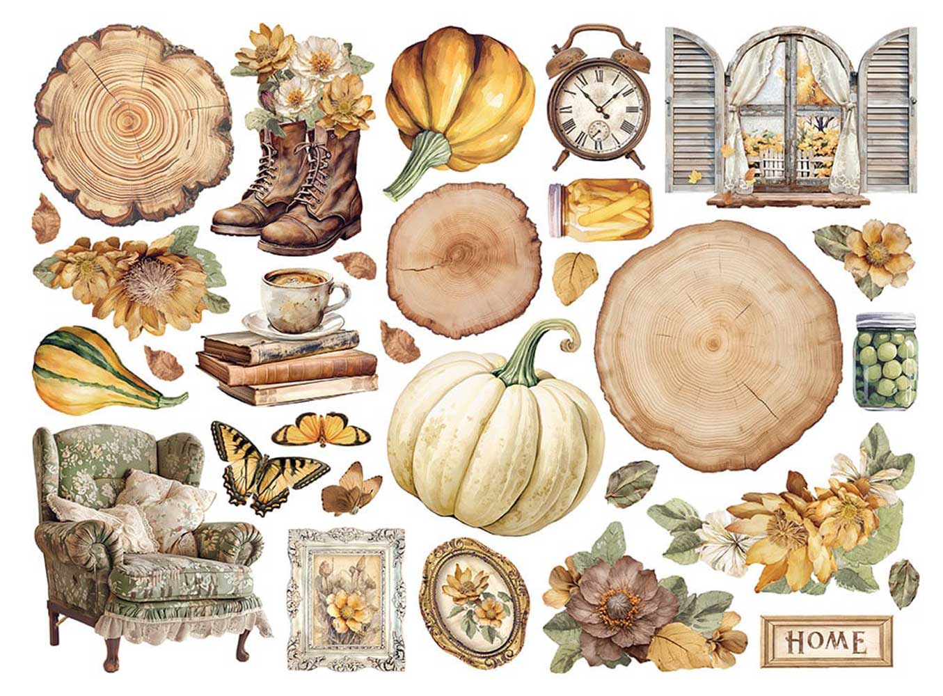 Stamperia Golden Harmony Collection - Die Cuts [DFLDC104] - Image 2