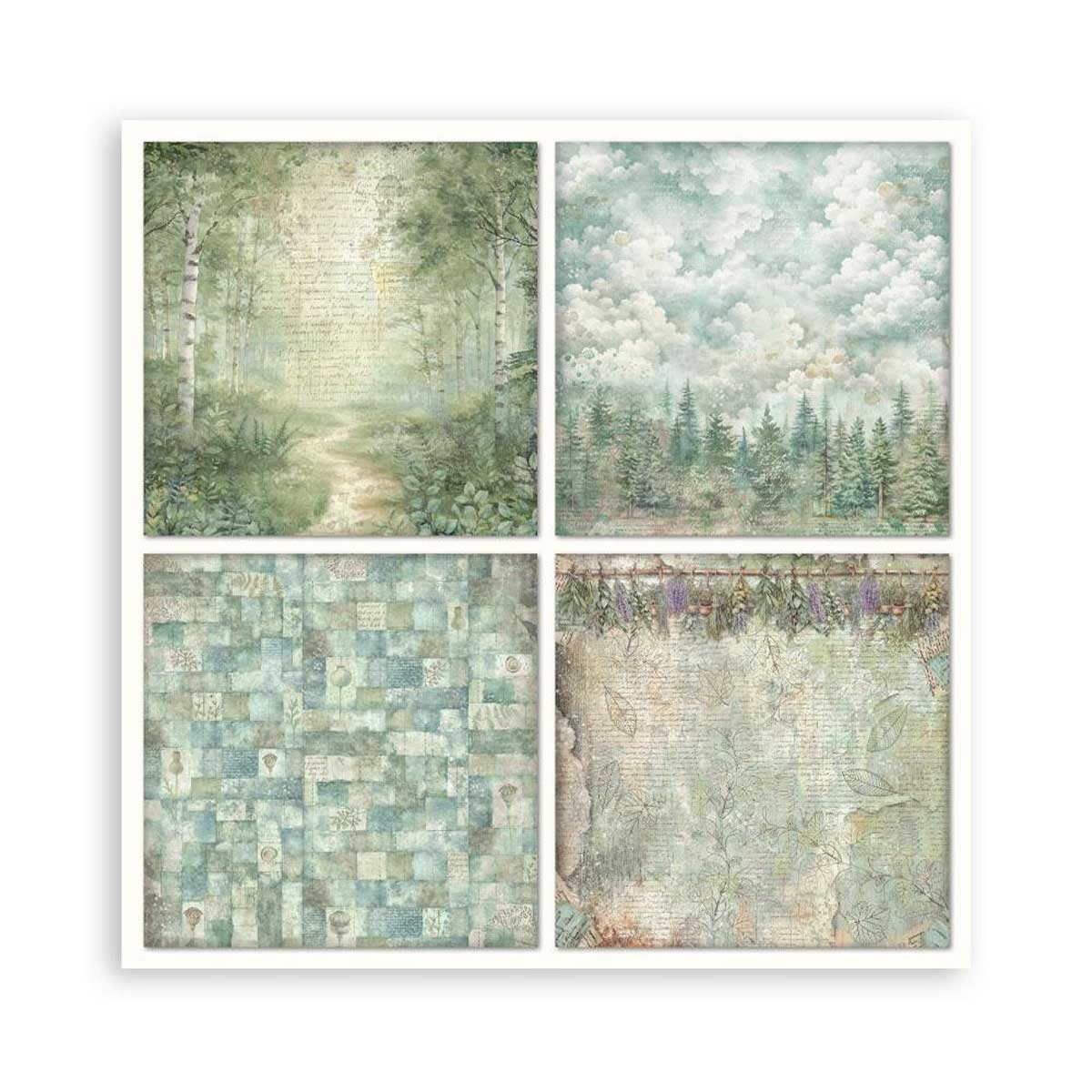 Stamperia Herbarium Silvae Collection - 12" x 12" Maxi Paper Pad [SBBXLB32] - Image 22