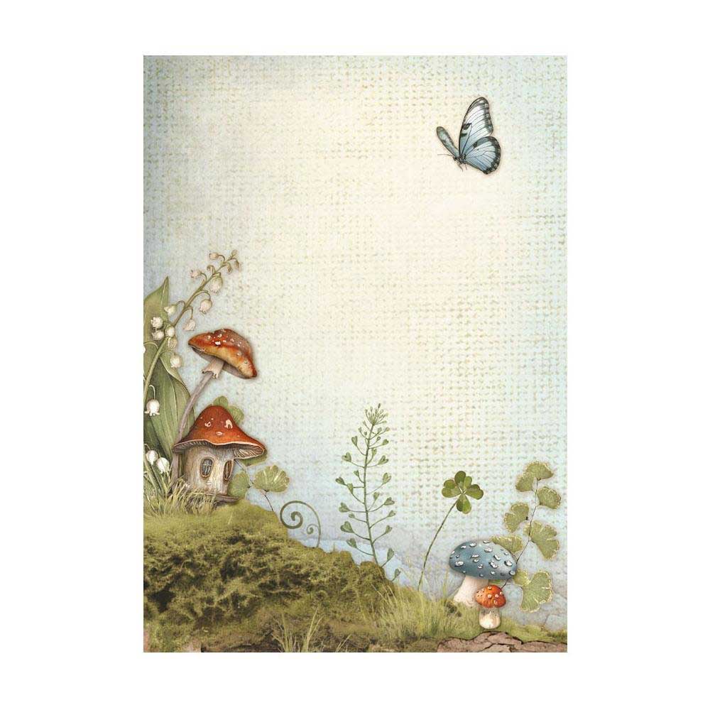 Stamperia Hidden Grove Collection - A6 Rice Paper Backgrounds [DFSAK6038] - Image 5