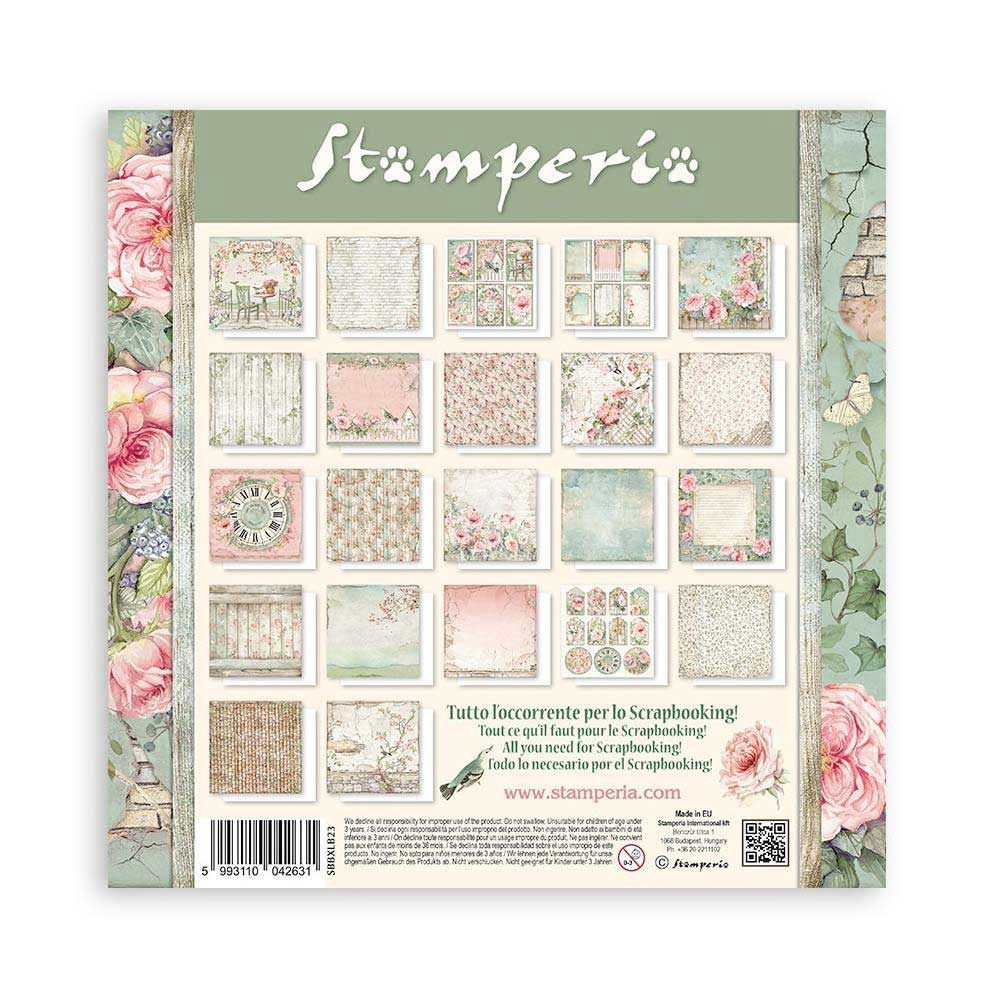 Stamperia House Of Roses Collection - 12" x 12" Maxi Paper Pad [SBBXLB23] - Image 2