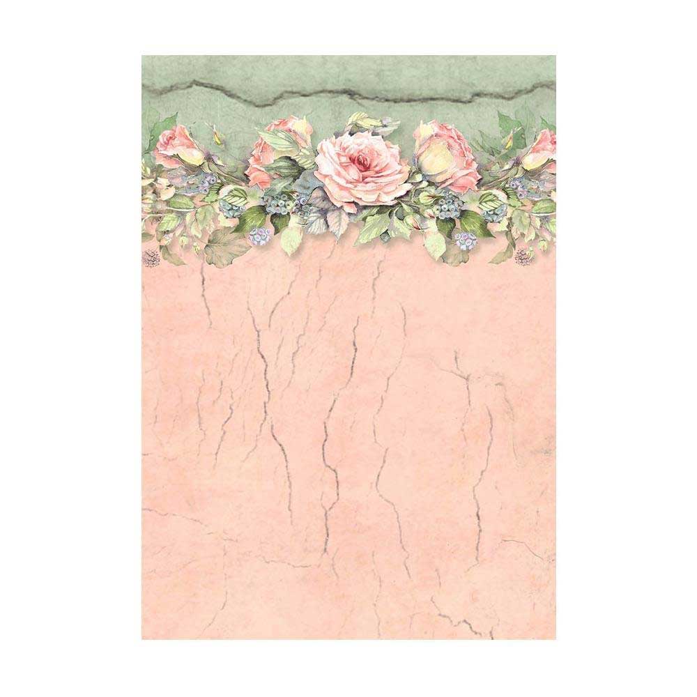 Stamperia House Of Roses Collection - A6 Rice Paper Backgrounds [DFSAK6039] - Image 2