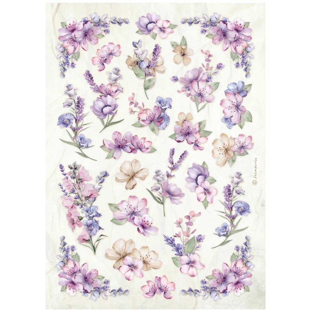 Stamperia Lavender Collection - A4 Rice Paper Selection [DFSA4XLV] - Image 2