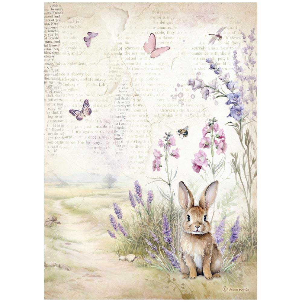 Stamperia Lavender Collection - A4 Rice Paper Selection [DFSA4XLV] - Image 4