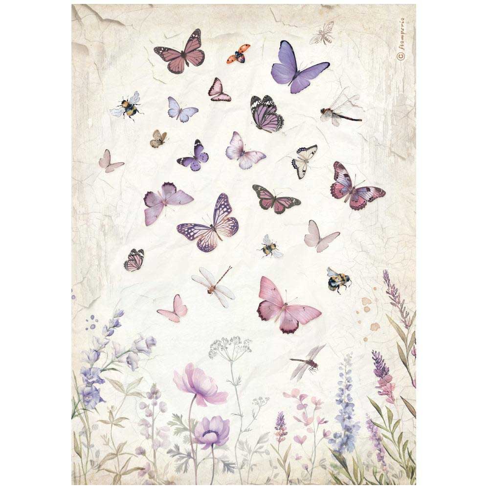 Stamperia Lavender Collection - A4 Rice Paper Selection [DFSA4XLV] - Image 5